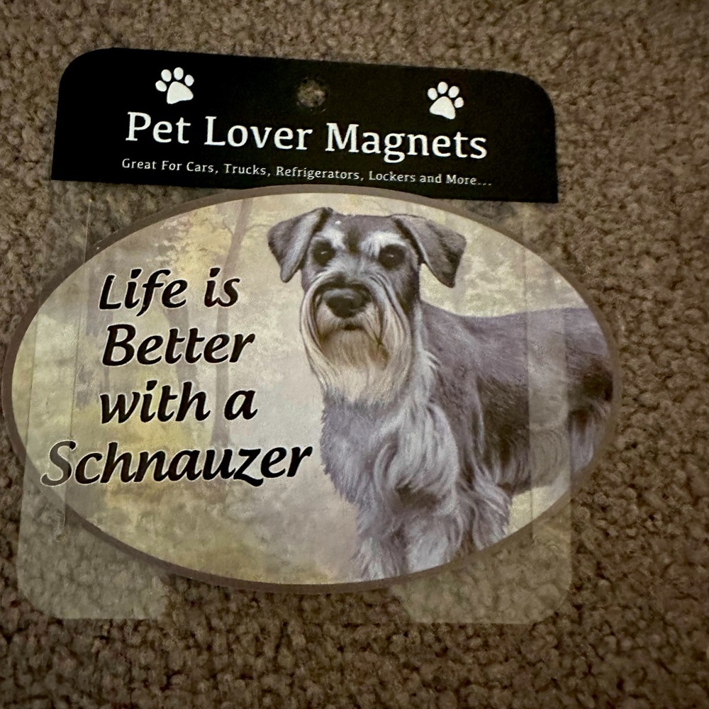 Pet Schnauzer Magnet NWT